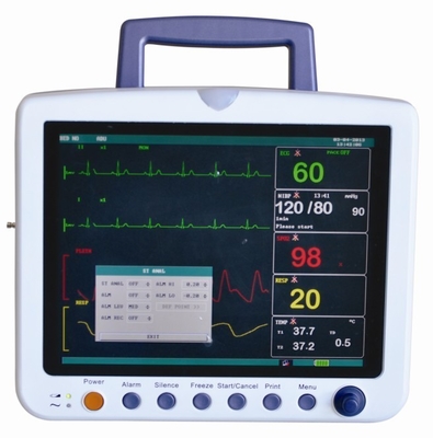 3 alarmes audio et visuelles de niveau réglables, moniteur patient portatif de technique de Digital SpO2