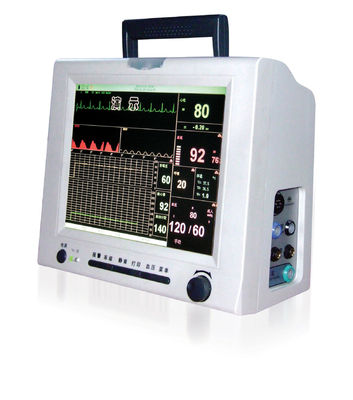 Multi portatif de TFT de 12,1 pouces - moniteur patient de paramètre avec ECG, SPO2, NIBP, RESP, la température
