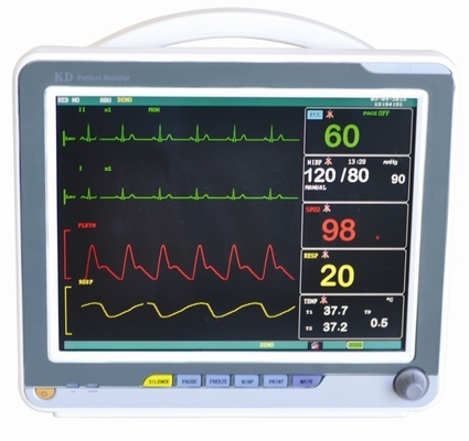 moniteur patient portatif d'affichage de formes d'onde de 7-Lead ECG avec la technique de Digital SpO2
